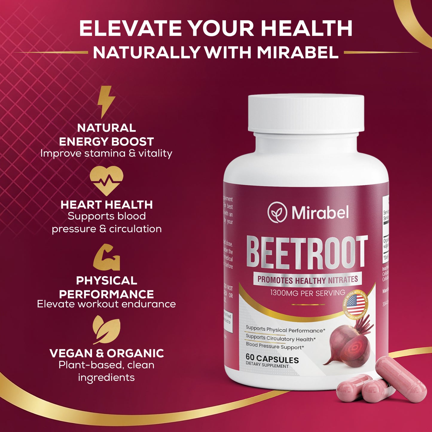 Mirabel Beet Root Capsules
