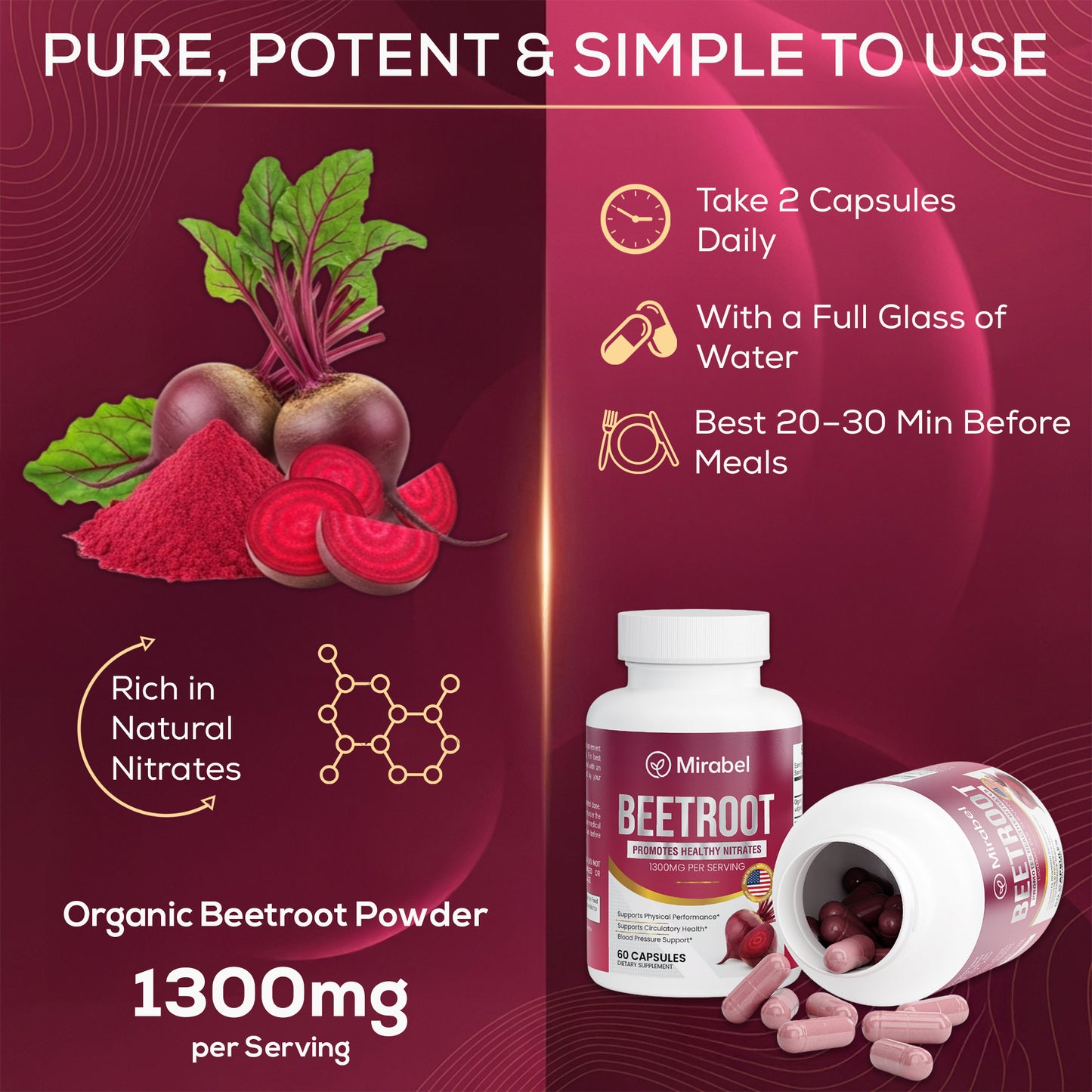 Mirabel Beet Root Capsules
