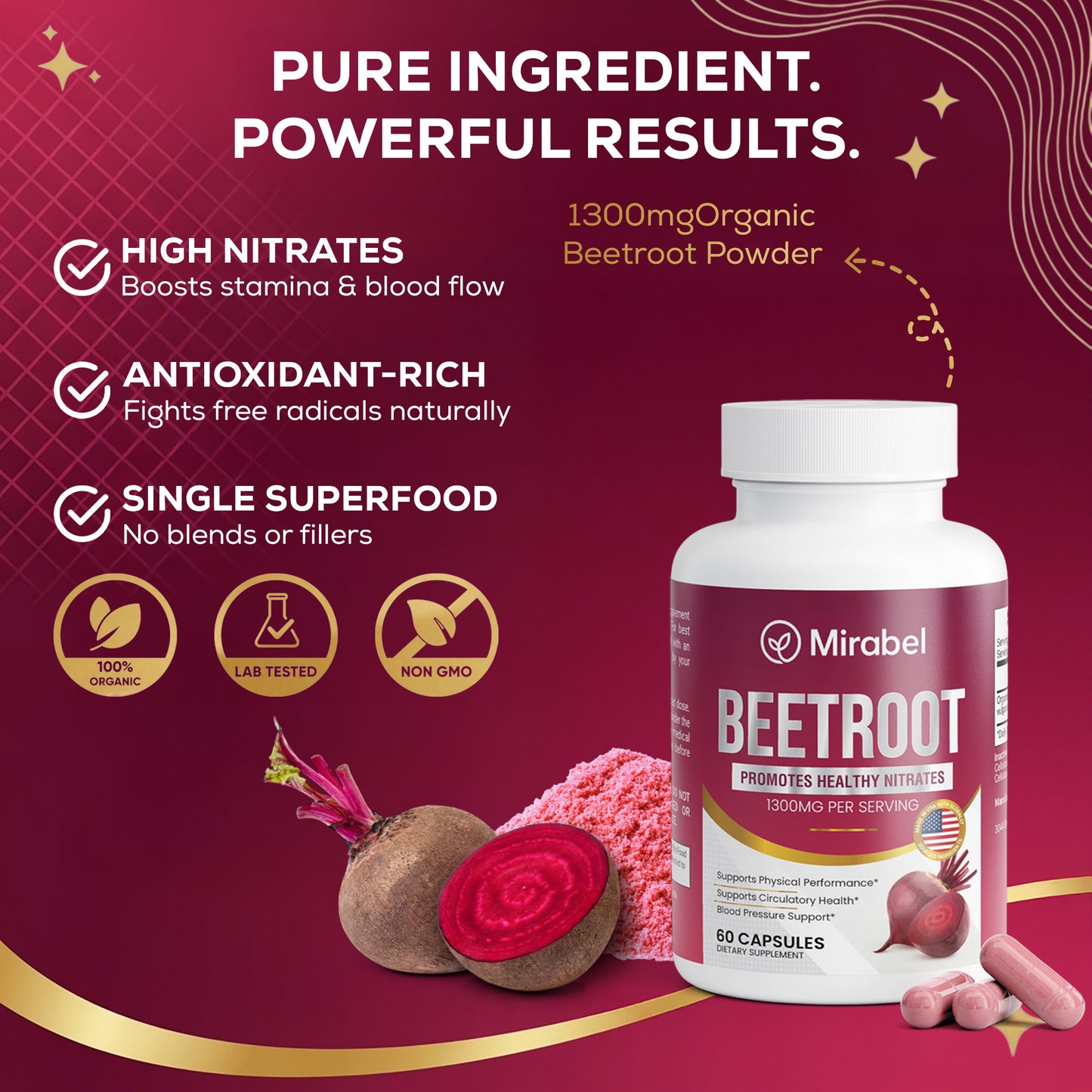 Mirabel Beet Root Capsules